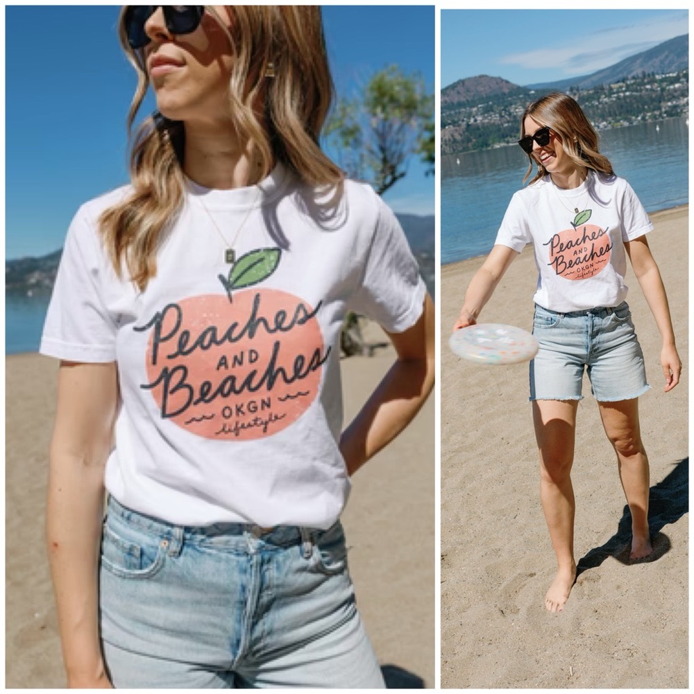 Okanagan Lifestyle ~ PEACHES & BEACHES TEE